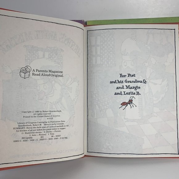 Parents Magazine Press Books Lot of 3 1980s Henry the Duck Sherlock Chick - Picture 6 of 7